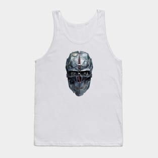 Dishonored 2 Corvos Metal Mask Charcoal Heather Licensed Tank Top